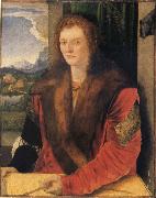Albrecht Durer Young Man as St.Sebastian oil painting on canvas